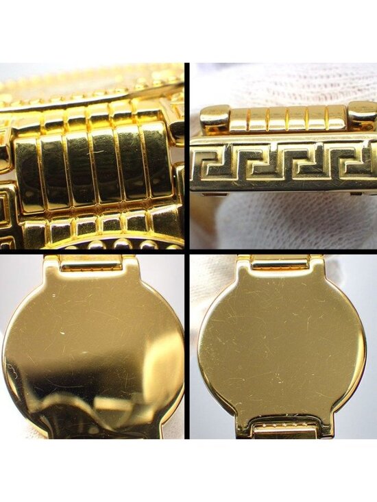 Versace Wristwatch Coin Watch Medusa Gold Dial Quartz Analog main image 11